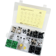 Valve Stem Kit — Assortment, Black, Raw