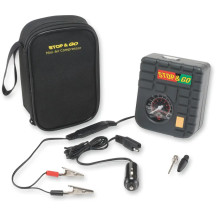 Mini Air Compressor — 12V, 4 x 2 x 6 in, 0-50 psi, Black