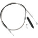 Cable de embrague trenzado de acero inoxidable de alta eficiencia — alojamiento 174,5 cm, recorrido 83 mm, ajustador 80 cm, cromado