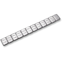 Wheel Weights — 360 pack, 7.09 g (1/4 oz), adhesive stick-on, powder-coated silver
