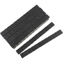 Quickstick Wheel Weights — 0.756" x 0.642", 360 pack, Black powder-coated