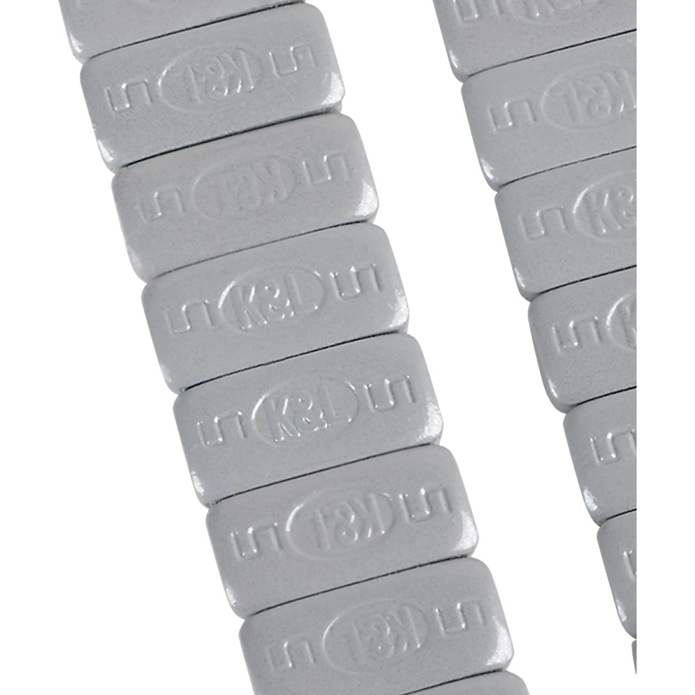 Pesas para ruedas Quickstick — 0.756" x 0.359", paquete de 36, plateado