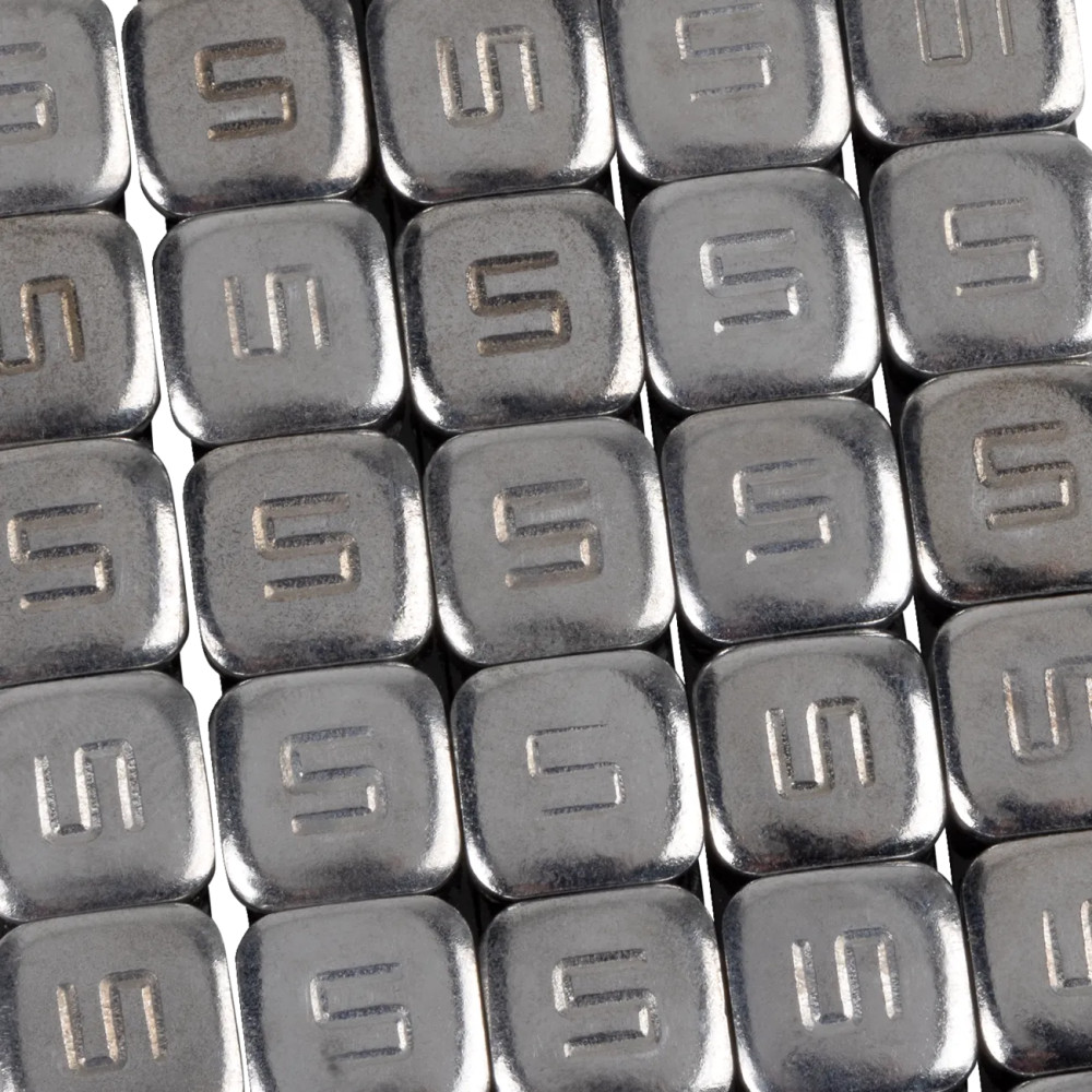 Quickstick Wheel Weights — 0.47" x 0.47", adhesive stick-on, 360 pack, Chrome