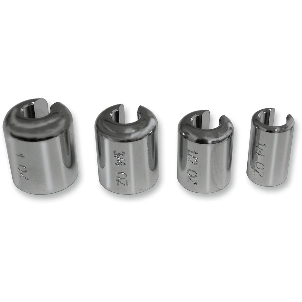 Chrome/Zinc Spoke Wheel Weights — 10-pack, 7.09 g (1/4 oz)