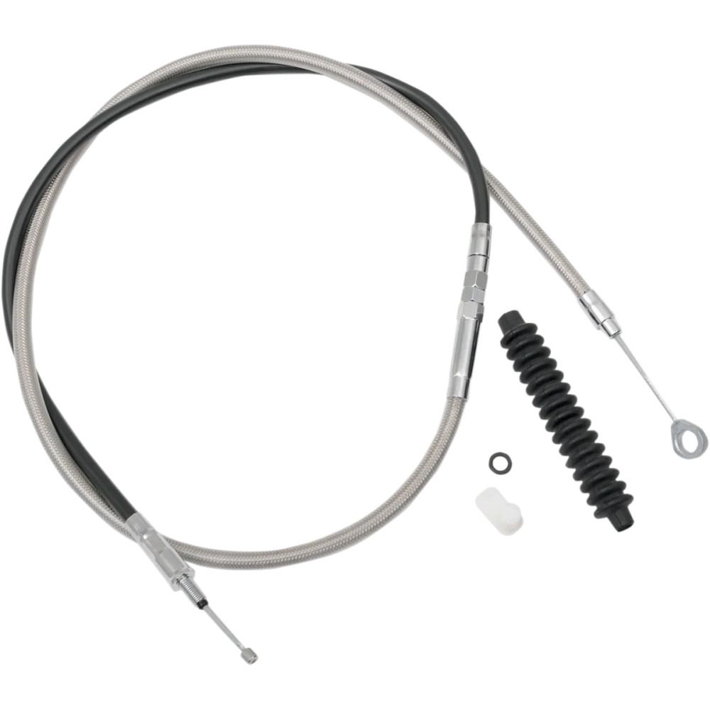 High-Efficiency Braided Stainless Steel Clutch Cable — Housing length 195 cm, Adjuster 80 cm
