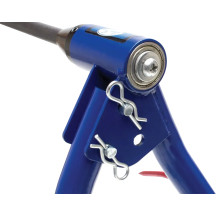 Axis™ Truing-Balance Stand — Blue, powder-coated