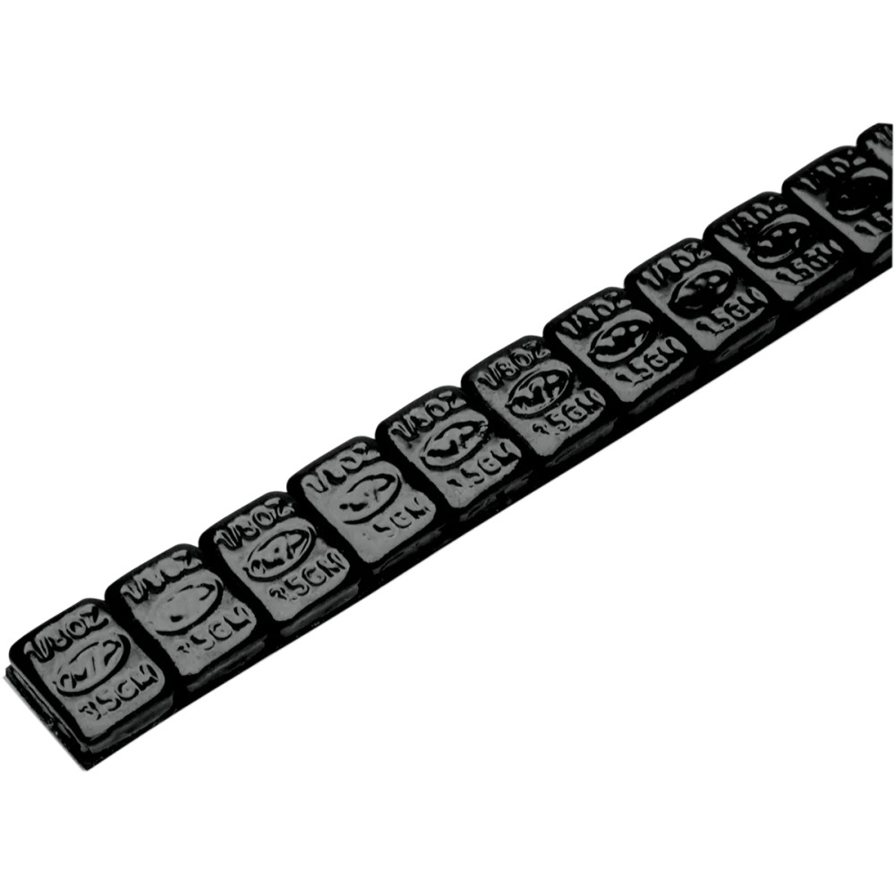 Wheel Weights — 144 Pack, 3.54 g segments (1/8 oz), Black, Powder-coated