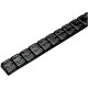 Pesas para ruedas — 144 unidades, 3.54 g por segmento (1/8 oz), negro, recubrimiento en polvo