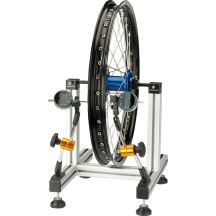 Professional Tire Wheel Truing Stand — 16"–21" wheels, 20 mm–30 mm axles, Black