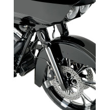 Dual-Disc Hot Legs Fork Legs — Black anodized, lower mount, pair