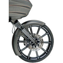 Dual-Disc Hot Legs Fork Legs — Black anodized, lower mount, pair