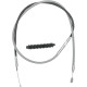 Cable de embrague trenzado de acero inoxidable de alta eficiencia — carcasa 165 cm, recorrido 98 mm, cromado