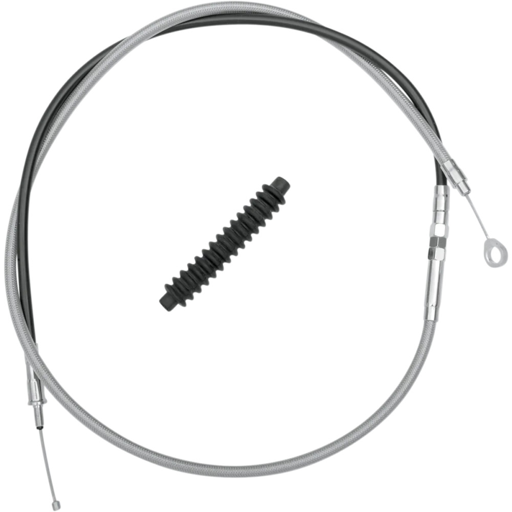 High-Efficiency Braided Stainless Steel Clutch Cable — Housing length 170 cm (66-15/16"), travel 98 mm (3-7/8")