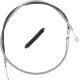 Cable de embrague trenzado de acero inoxidable de alta eficiencia — 170 cm carcasa, 98 mm recorrido, ajustador 64,5 cm