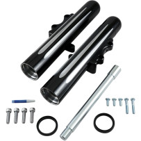 Dual-Disc Hot Legs Fork Legs — Billet aluminum, black anodized, lower mount