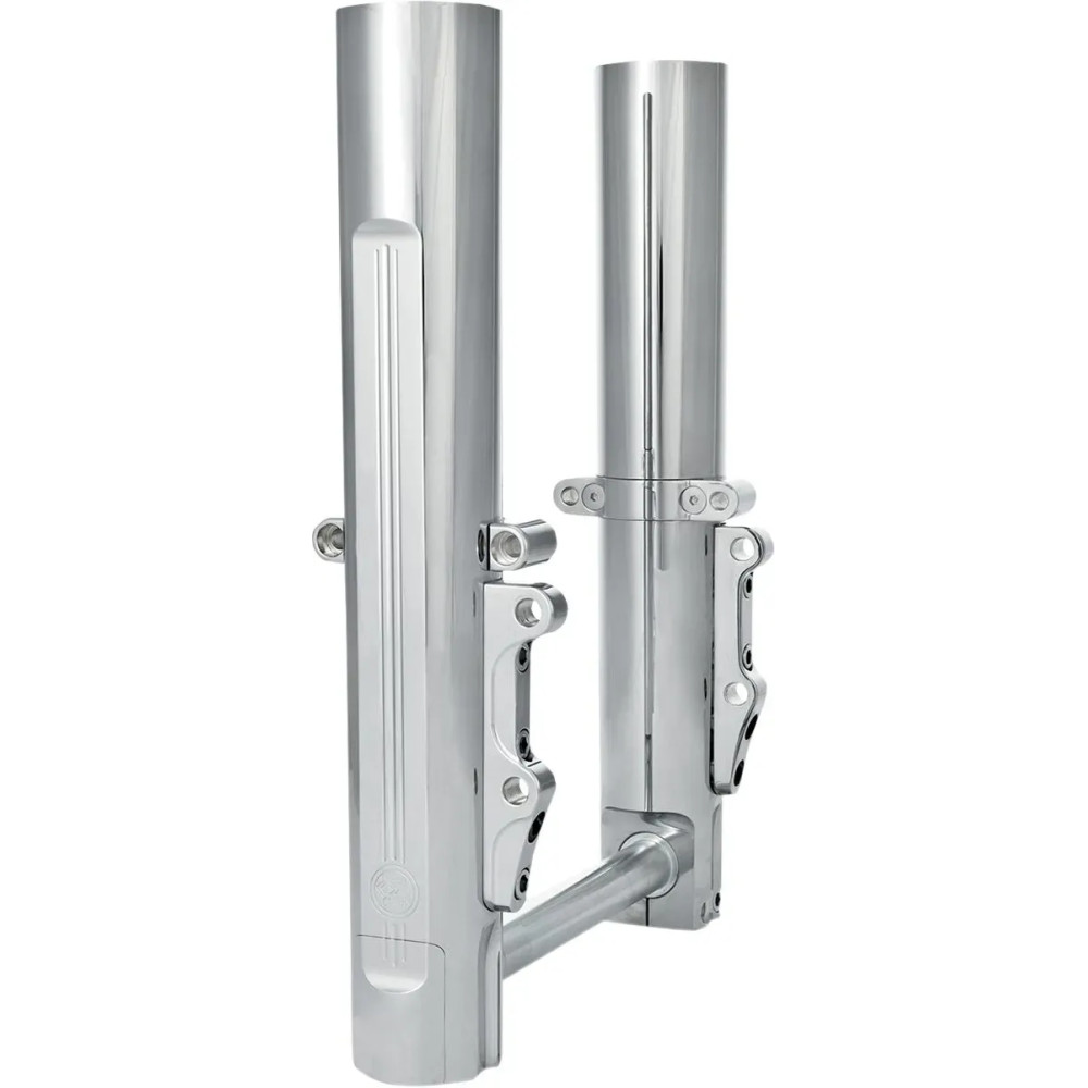 Fork Leg Kit — Chrome, Dual disc, Lower mount