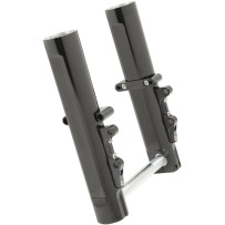 Fork Leg Kit — Black, Dual-disc, Lower mount