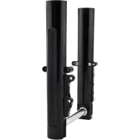 Fork Leg Kit — Fork, billet aluminum, black