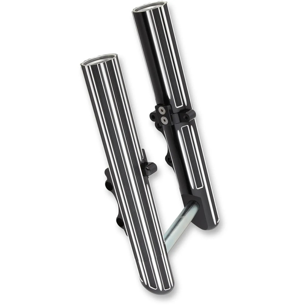 Hot Legs Fork Leg — Black anodized, single disc, billet aluminum