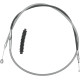 Cable de embrague trenzado de acero inoxidable de alta eficiencia — Longitud de carcasa 185,5 cm, Ajustador 64,5 cm