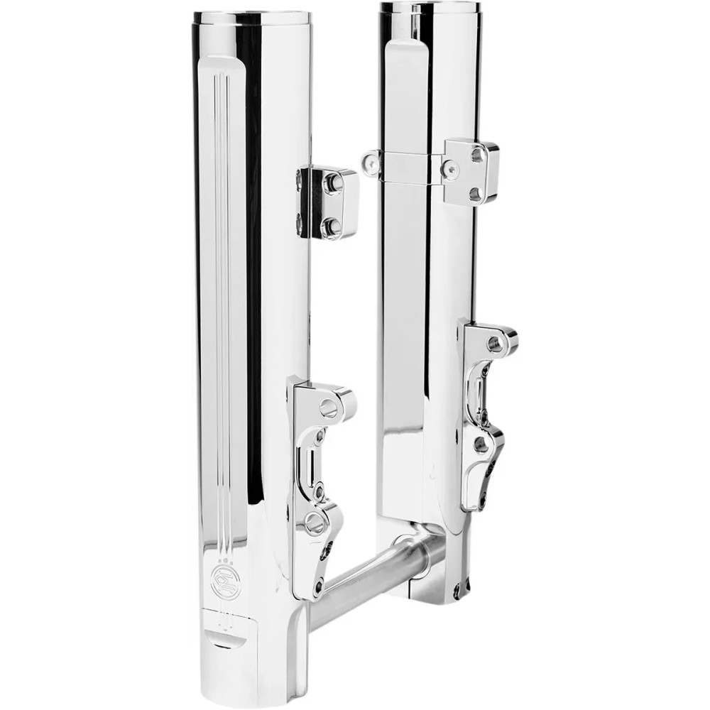 Lower Fork Legs — 49.00 mm fork tube, chrome