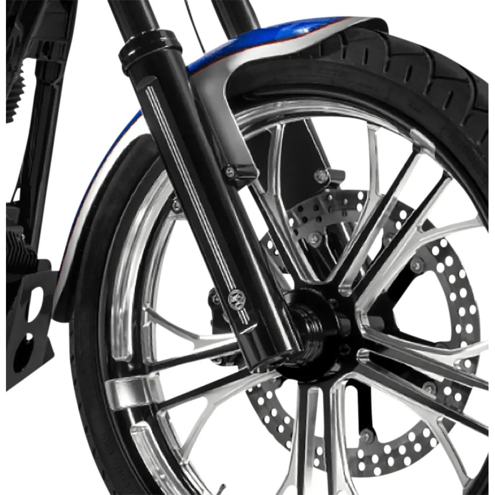 Lower Fork Legs — 49.00 mm (1.93") , Black anodized, Contrast Cut™