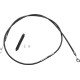 Cable de embrague de vinilo negro de alta eficiencia — 203 cm (80"), ajustador 80 cm (31-1/2"), recorrido 76 mm (3")