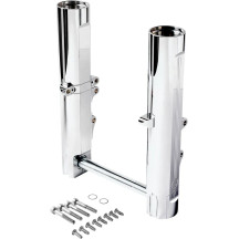 Kit de neumático delantero ancho Phatour 180 — tubo de horquilla de 49 mm, disco doble, cromo