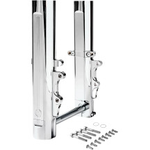 Kit de neumático delantero ancho Phatour 180 — tubo de horquilla de 49 mm, disco doble, cromo