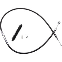 High-Efficiency Black Vinyl Clutch Cable — 114.5 cm (45"), adjuster 66 cm (26"), 70 mm travel (2-3/4")