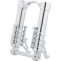 Method No Flex Inverted Fork Legs — 49.00 mm (1.93"), 18–19" front wheel fit, Chrome