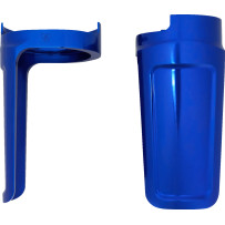 Method® Performance Bagger Fork Guards — Blue, 6061-T6 aluminum