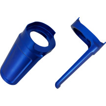 Method® Performance Bagger Fork Guards — Blue, 6061-T6 aluminum