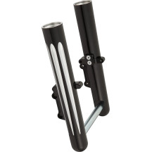 Hot Legs Fork Legs — Black anodized, Dual disc, Kit