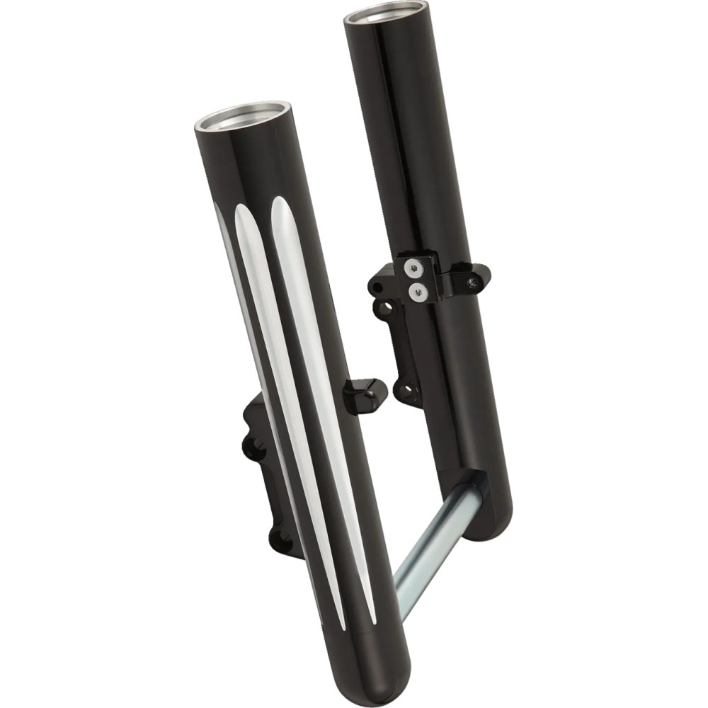Hot Legs Fork Legs — Black anodized, Dual disc, Kit