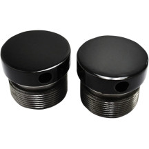 Flush-Mount Fork Caps — 39 mm (1.54") fork tube, Black