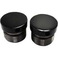 Flush-Mount Fork Caps — 39 mm (1.54") fork tube, Black