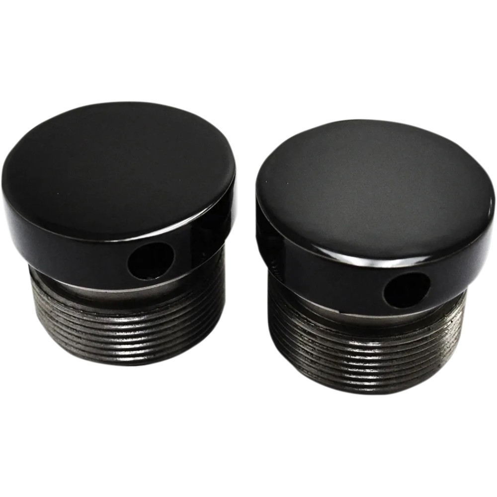 Flush-Mount Fork Caps — 39 mm (1.54") fork tube, Black