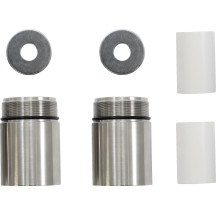 Fork Tube Extensions — 49 mm (1.93"), extends 50.8 mm (2.00"), Chrome