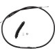 Cable de embrague de vinilo negro de alta eficiencia — 132 cm (52 in), ajustador 66 cm (26 in), recorrido 70 mm (2.75 in)