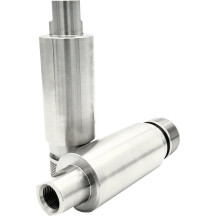 Fork Tube Extensions — 41 mm, Extends 76.2 mm, Chrome