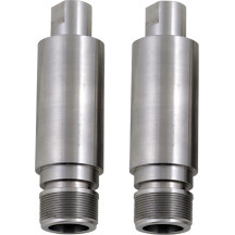 Fork Tube Extensions — 41 mm, Extends 76.2 mm, Chrome