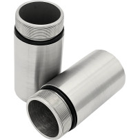 Fork Tube Extensions — 49 mm (1.93"), extends 76.2 mm (3.00"), chrome