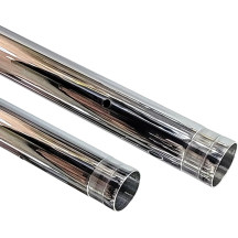Fork Tubes — 47 mm, 530 mm, Chrome