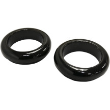 Fork Dust Covers — 39.00 mm (1.54"), Black gloss