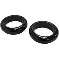 Fork Dust Covers — 39.00 mm (1.54"), Black gloss