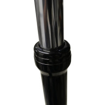 Fork Dust Covers — 39.00 mm (1.54"), Black gloss