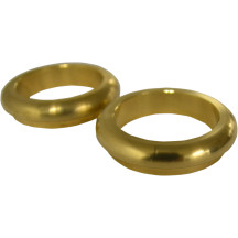 Fork Dust Covers — 49 mm (1.93"), Brass