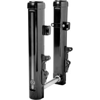 Fork Dust Caps — 49.00 mm, black anodized