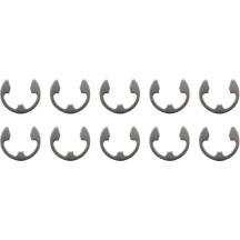 Rear Axle Retainers — 3/64" width, 10 pack, Silver